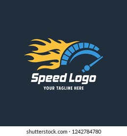 speed internet silhouette.abstract symbol of speed logo design.vector icon. Speed Logo.