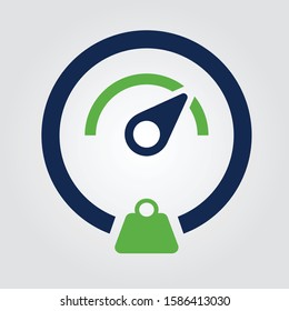 speed internet silhouette.abstract symbol of speed logo design.vector icon.Speedometer measurement sign. Gauge vector icon. Vector meter flat icon.
