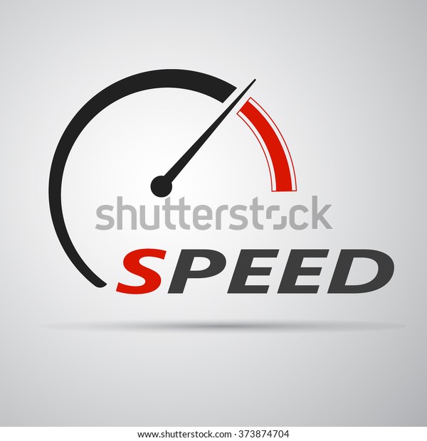 Speed Internet Silhouetteabstract Symbol Speed Logo Lagervektor ...