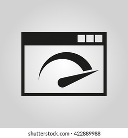 Speed internet test icon. vector design. symbol. web. graphic. JPG. AI. app. logo. object. flat. image. sign. eps. art. picture - stock vector