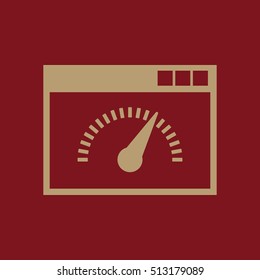Speed internet test icon. vector design. Speed test symbol. web. graphic. JPG. AI. app. logo. object. flat. image. sign. eps. art. picture - stock vector