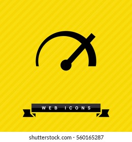 speed isolated minimal icon. power line vector icon for websites and mobile minimalistic flat design.