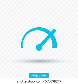 speed isolated minimal icon. power line vector icon for websites and mobile minimalistic flat design.