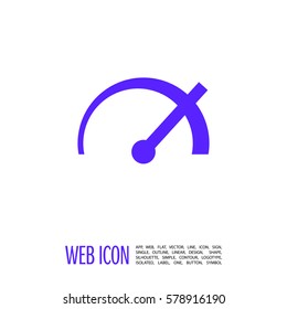 speed isolated minimal icon. power line vector icon for websites and mobile minimalistic flat design.