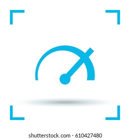 speed isolated minimal icon. power line vector icon for websites and mobile minimalistic flat design.