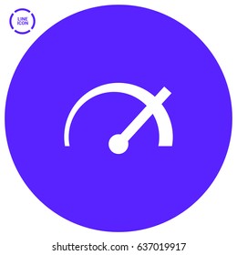 speed isolated minimal icon. power line vector icon for websites and mobile minimalistic flat design.