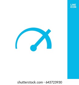 speed isolated minimal icon. power line vector icon for websites and mobile minimalistic flat design.