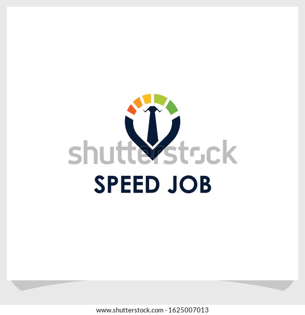 speed job icon logo design vector, business\
brand logo design\
template