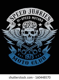 Speed Junkies Motorcycle Vintage Design