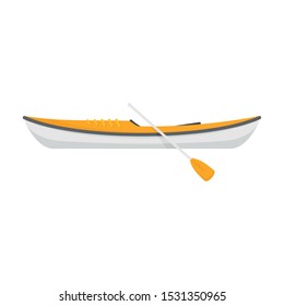 Speed kayak icon. Flat illustration of speed kayak vector icon for web design