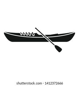 Speed kayak icon. Simple illustration of speed kayak vector icon for web design isolated on white background