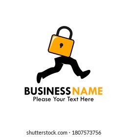Speed key logo template illustration. suitable for lock your business