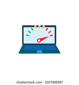 Speed Laptop Logo Icon Design