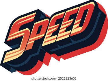 Diseño de camiseta de Vector Speed latter