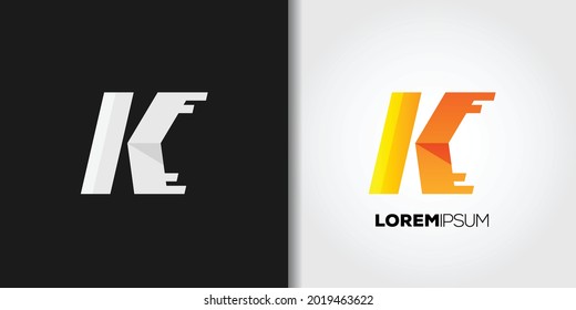 speed letter k logo template vector art