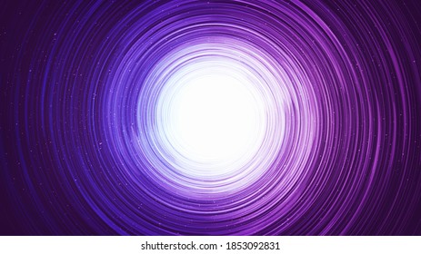 Speed Light Black Hole on Galaxy Background.planet and physics concept design,vector illustration.