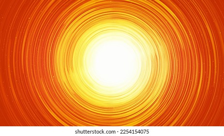 Speed Light Black Hole on Orange Galaxy Background.planet and physics concept design,vector illustration.