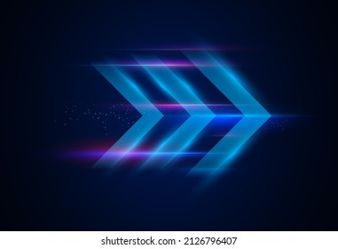 Speed light effect background abstract action fast technology vector movement blue design speed dynamic energy concept