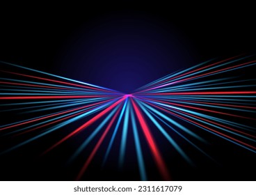 Speed light effect technology hitech modern background. Dark background futuristic. Line race fast effect. banner, poster, cover