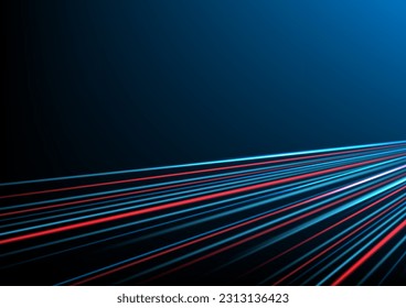 Speed light effect technology hitech modern background. Dark background futuristic. Line street effect. banner, poster, cover