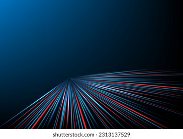 Speed light effect technology hitech modern background. Dark background futuristic. City effect. banner, poster, cover