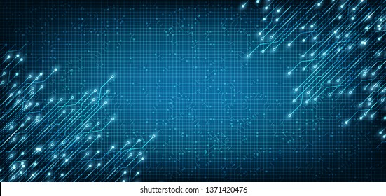 Speed Light Electronic Circuit Microchip Technology Background,Hi-tech Digital and Future Concept design,Free Space For text in put,Vector illustration.