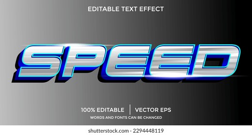 Speed light and fast editable text effect