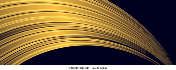 Luz de velocidad Fondo de luz amarillo futurista. Patrón de movimiento de velocidad de Tecnología para el Anuncio