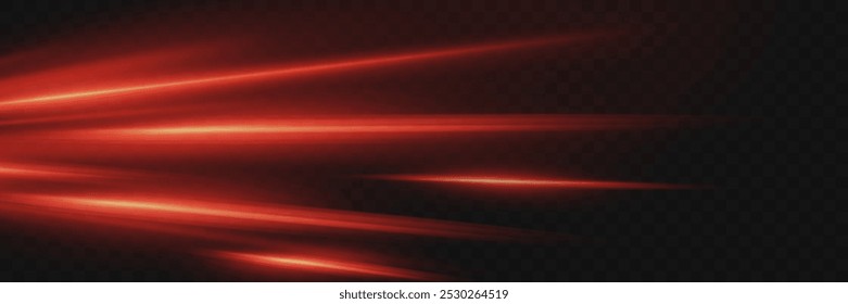 The speed of light and high-speed lines of motion. Vector 
illustration