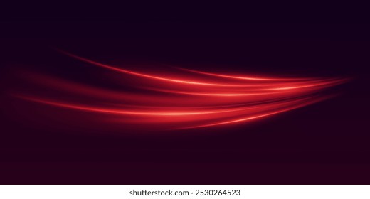 The speed of light and high-speed lines of motion. Vector 
illustration