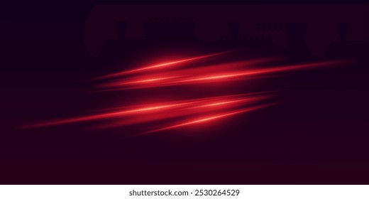 The speed of light and high-speed lines of motion. Vector 
illustration