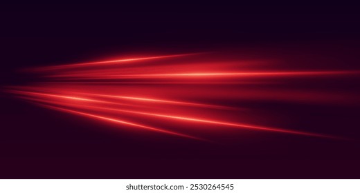 The speed of light and high-speed lines of motion. Vector 
illustration
