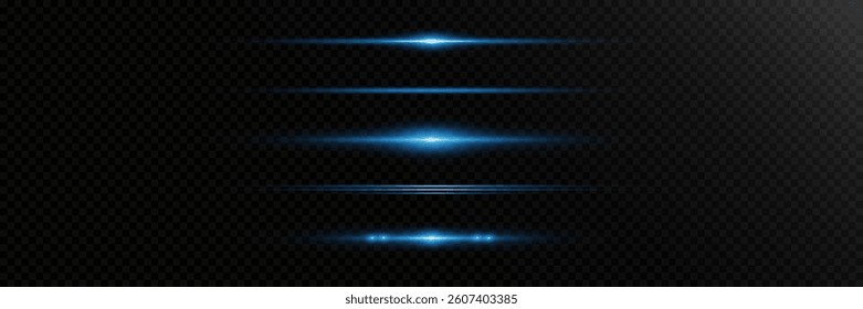 Speed ​​of light lines, trace of laser beam.