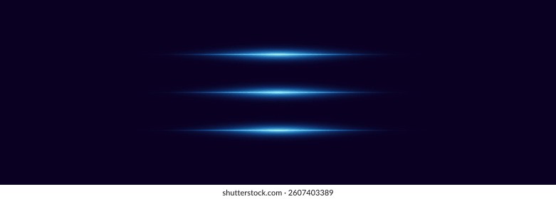 Speed ​​of light lines, trace of laser beam.