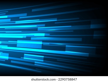 Speed light movement technology hitech modern background. Blue background futuristic. Wave line internet. Automotive	