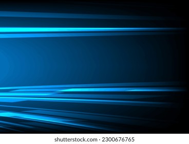 Speed light movement technology hitech modern background. Blue background futuristic. Line race effect. banner, poster, cover