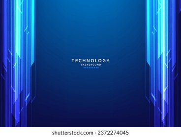 Speed light movement technology hitech modern background. Blue background futuristic. Square line. internet. banner, poster, cover, advert	
