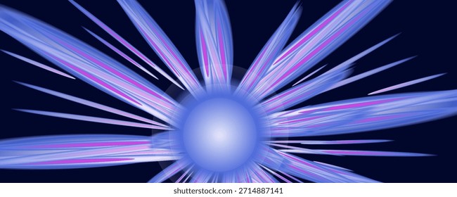 Speed lights motion background, cityscape and rail track in tokyo from speed train. Illustration of light ray,