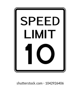 96 Speed limit 10 km per hour Images, Stock Photos & Vectors | Shutterstock