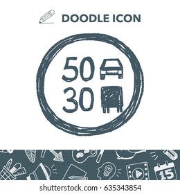 speed limit doodle