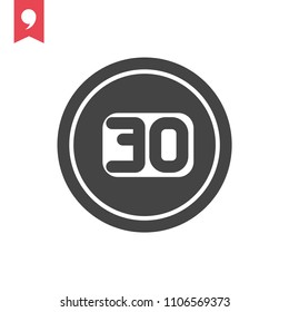 speed limit icon