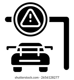 Elemento del icono del límite de velocidad para el diseño