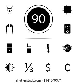 speed limit icon. web icons universal set for web and mobile