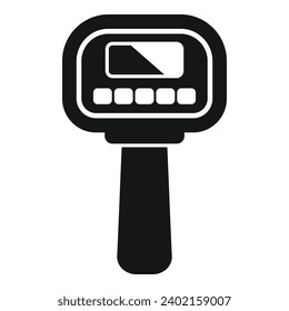 Speed limit radar icon simple vector. Area control detect. Officer transport