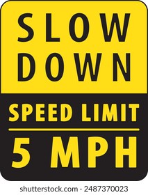 Speed limit road sign vector, farm area speed limit sign notice vector