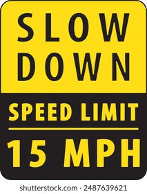 Vector de señal de límite de velocidad de carretera, Vector de aviso de señal de límite de velocidad de área de granja