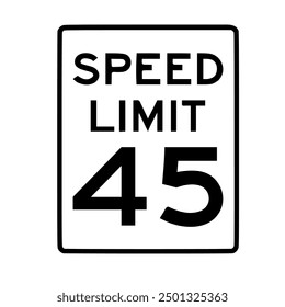 Límite de velocidad Diseño de Vector de carretera