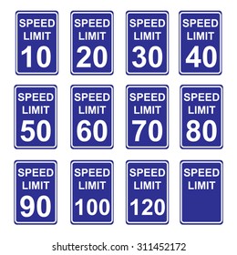 Speed Limit Sign 