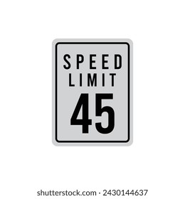 speed limit sign icon vector template illustration logo design