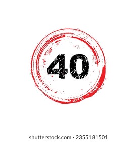 speed limit sign on white background	